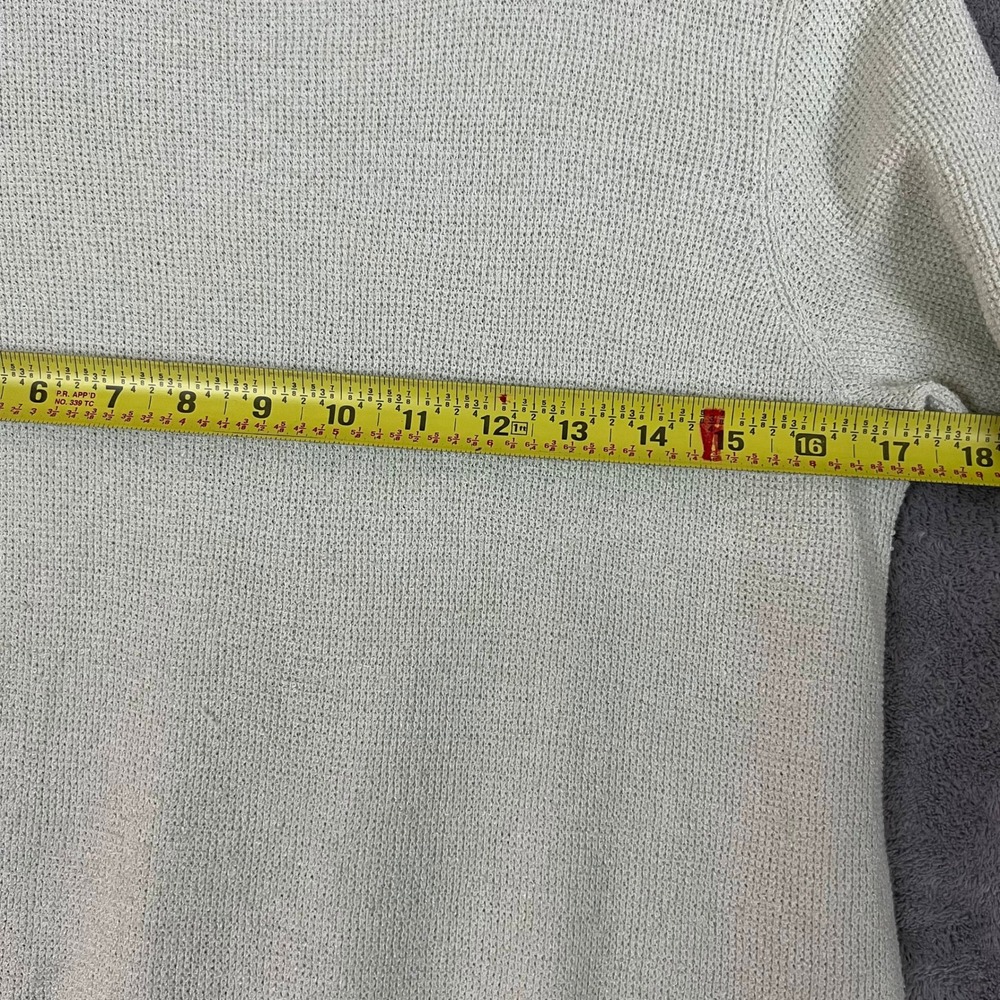 Eileen Fisher Knit TShirt Womens S Sage Green Organic‎ Linen Lightweight - Picture 9 of 10